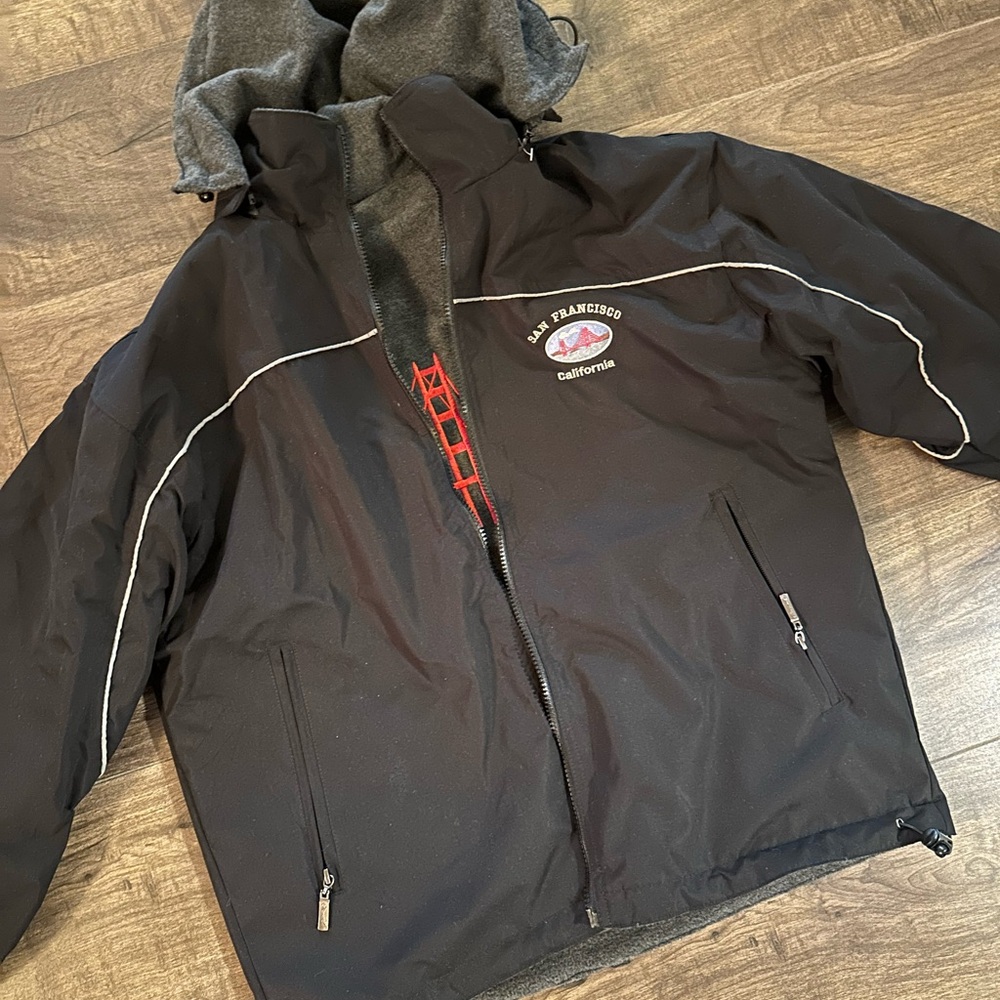 San Francisco Men's Performance lines Jacket - Black